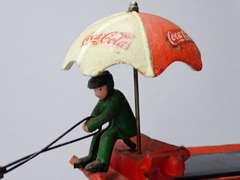 Coca-Cola Cast Iron Horse Drawn Delivery Wagon