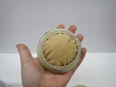 Hand Painted Nippon Porcelain Pin Cushion and Tea Strainer Set