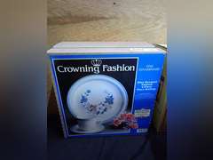 Crowning Fashion Fine Dinnerware, Blue Bouquet Pattern, 3-Piece Place Setting