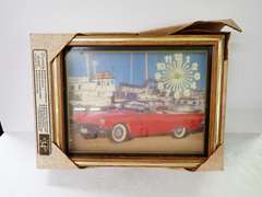 Dynasty Quartz Clock with Classic Red Car