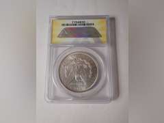 1890 MORGAN SILVER DOLLAR COIN - ANACS MS63