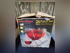 Dew Drops by Tuscany 26 Piece Punch Bowl Set