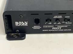 Boss Audio R1100M Riot Car Amplifier, working condition unknown, see pictures for details.
