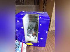 Winter Valley Figurines, Christmas Votive Holder and Santa Towels