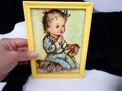 TinkerToy Set, Plush Horse, and Vintage Framed Print