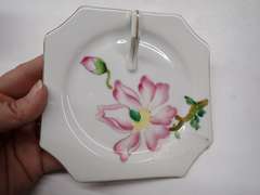 Floral Decorated Mug Set with Decorative Tray - Made in Occupied Japan