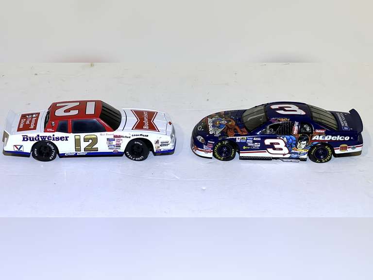 Dale Earnhardt and Neil Bonnett diecast stock car replicas, #3 and # 12, see pictures for details. image