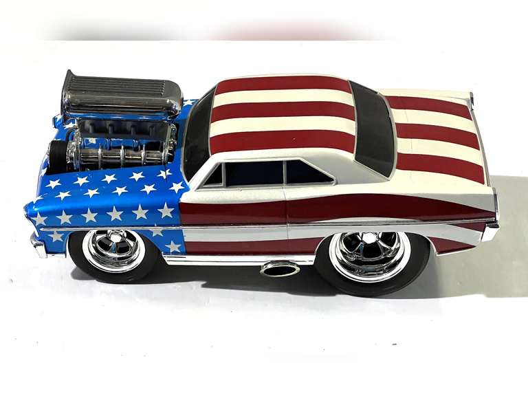 1967 Muscle Machine Nova replica, American flag, see pictures for details. image