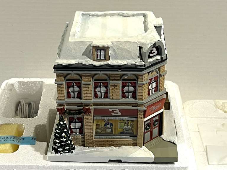 Dale Earnhardt Christmas village, “Pizza Parlor”, see pictures for details. image