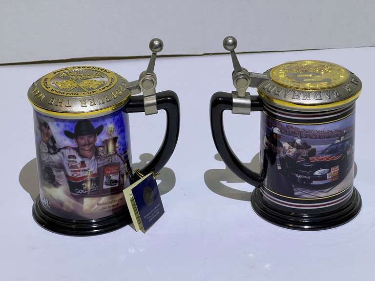 Dale Earnhardt collector tankards, set of two, see pictures for details. image
