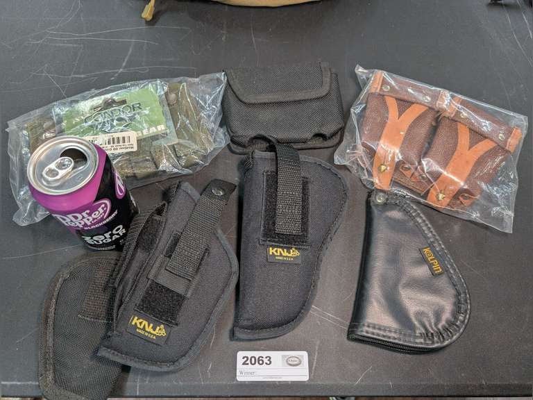 KNJ PISTOL HOLSTERS, CONDOR .308 RIFLE MAGAZINE HOLSTER IN ORIGINAL PLASTIC, AND MORE