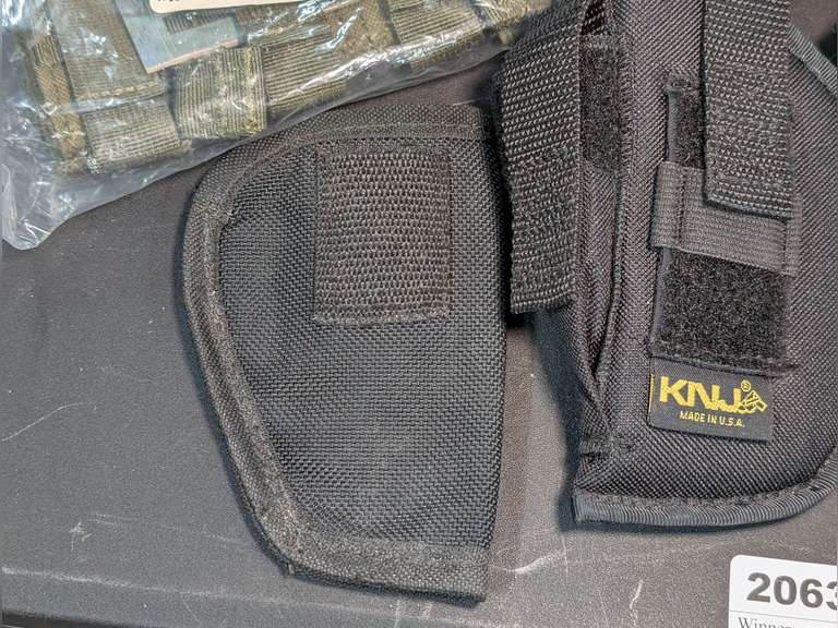 KNJ PISTOL HOLSTERS, CONDOR .308 RIFLE MAGAZINE HOLSTER IN ORIGINAL PLASTIC, AND MORE