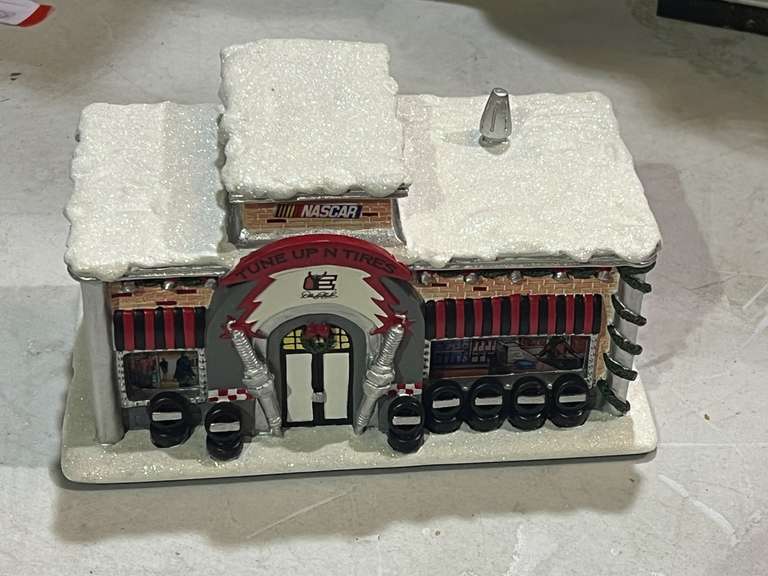 Dale Earnhardt Christmas village, “Tune Up-N-Tires”, see pictures for details. image