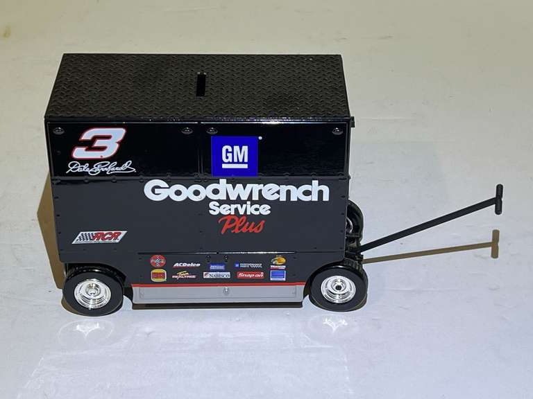 Dale Earnhardt pit wagon coin bank, see pictures for details. image