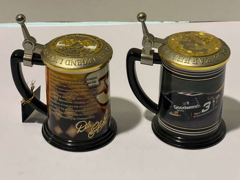 Dale Earnhardt collector tankards, set of two, see pictures for details. image