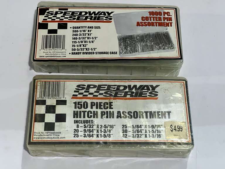 Cotter pin and hitch pin assortments, see pictures for details. image