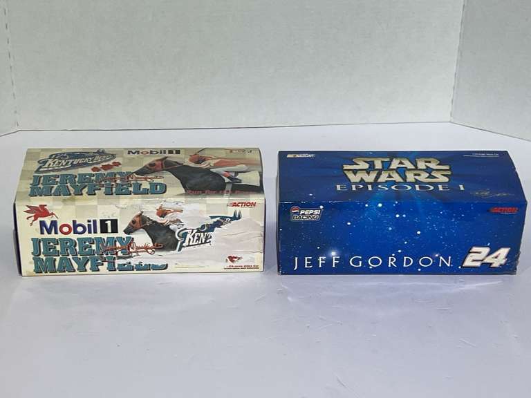 Jeff Gordon, and Jeremy Mayfield stock car replicas, both still in original packaging, see pictures for details. image