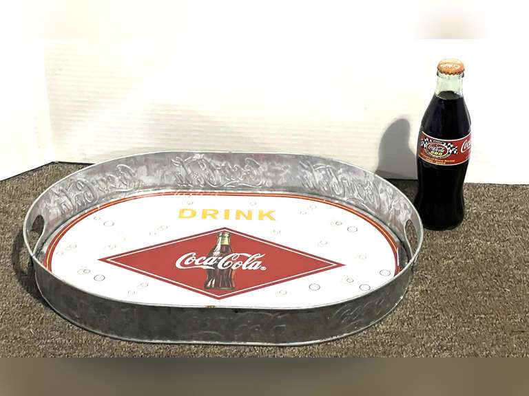 Collectible Coca-Cola tray reproduction, also comes with commemorative “Coca-Cola 600” see pictures for details. image