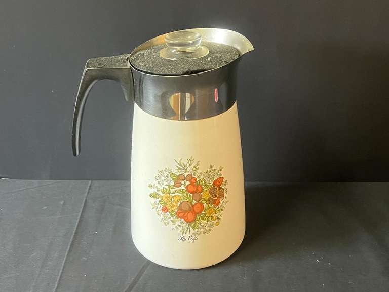KIT… Vintage Corningware stove top percolator, Spice of Life pattern, see pictures for details. image