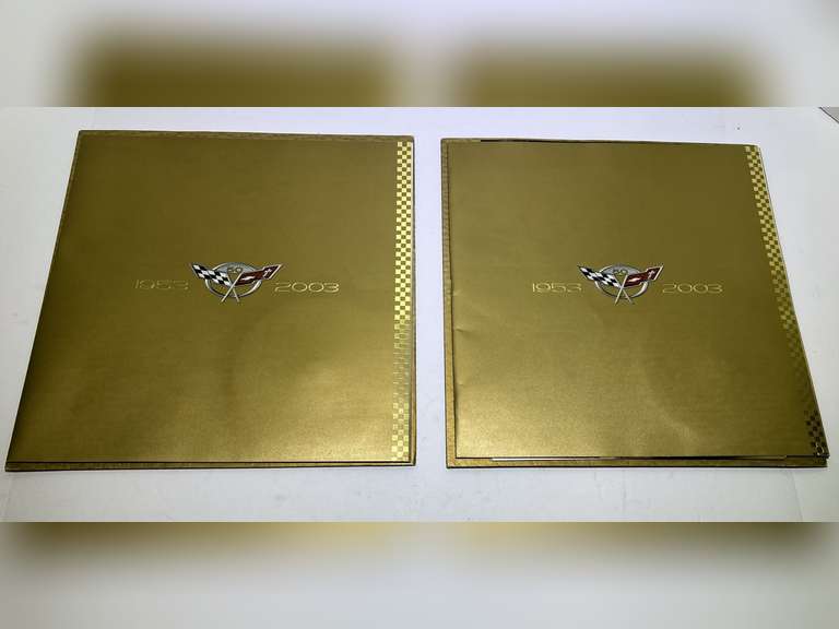 Corvette 50th anniversary brochures, 1953 to 2003, set of two, comes with CD, see pictures for details. image