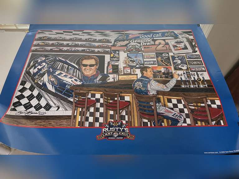 2005 Sam Bass poster, “Rusty‘s Last Call”, see pictures for details. image