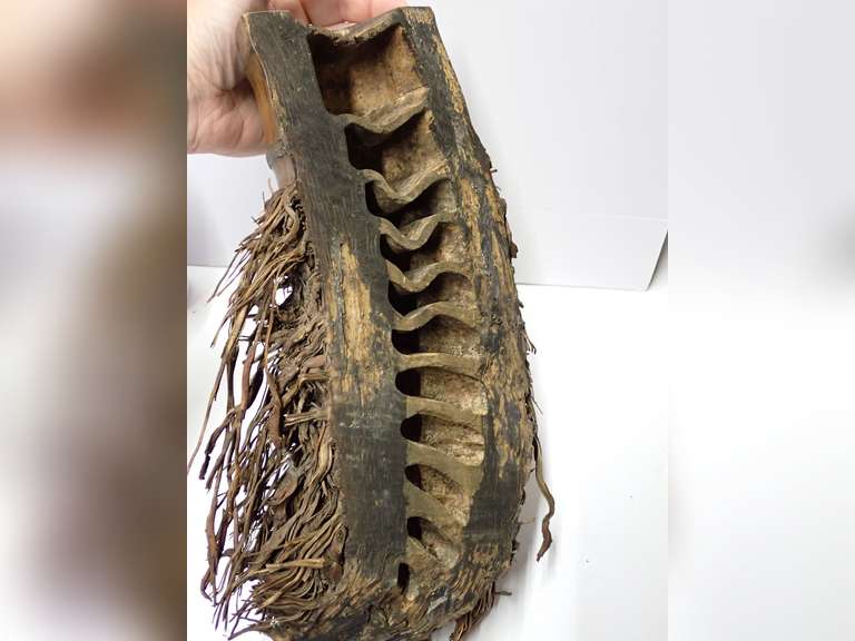 Hand Carved Bamboo Root Mask