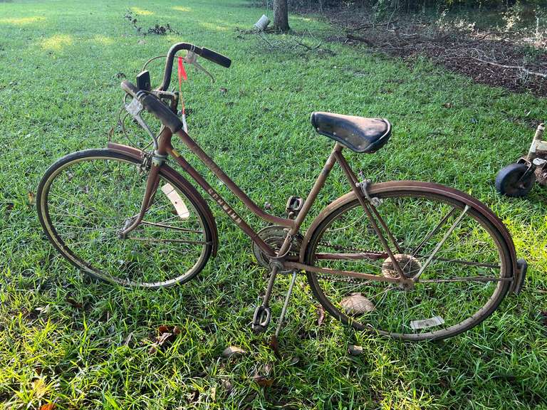 Back…Vintage Schwinn Suburban ladies' bike, need some refurbishing, see pictures for details. image