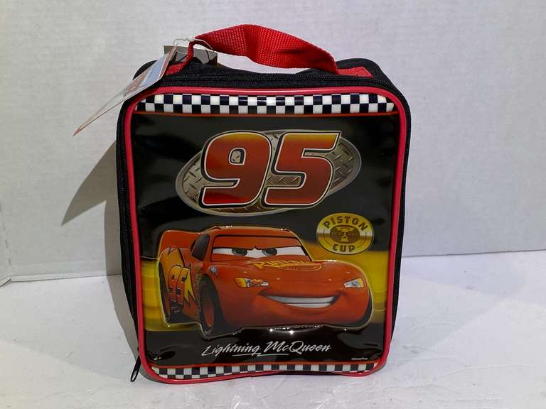 Disney Pixar, Lightning McQueen lunch bag, this piece still has the tags, see pictures for details. image