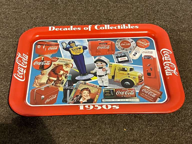 Vintage, collectible Coca-Cola tray reproduction, see pictures for details. image