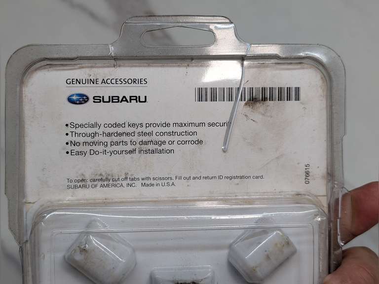 SUBARU WHEEL LOCKS IN ORIGINAL PACKAGE