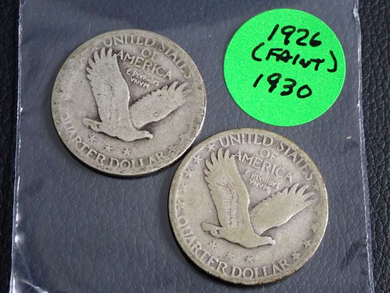 1926(FAINT) & 1930 STANDING LIBERTY QUARTERS