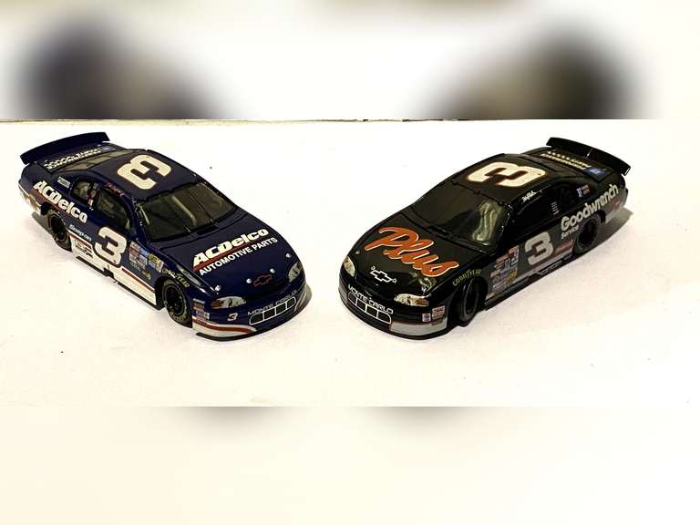 Diecast stock car replicas, two pieces, see pictures for details. image