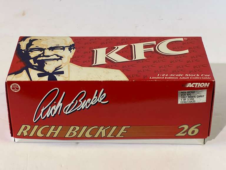 Rich Bickle KFC #26 diecast stock car replica, comes with the original box, see pictures for details. image