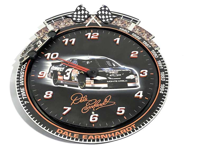 Dale Earnhardt battery operated racing clock, see pictures for details. image
