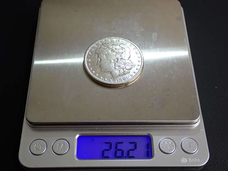 1881 MORGAN SILVER DOLLAR COIN