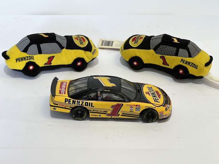 Steve Park, #1, diecast stock car replica, also includes two #1 beanbag replicas, see pictures for details. image