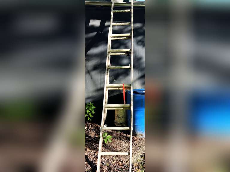 S2-back…Aluminum extension ladder, approximately 16’, see pictures for details. image