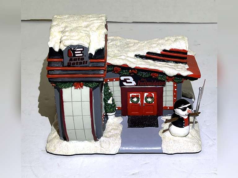 Dale Earnhardt  Christmas village, “Detail Shop”, see pictures for details. image