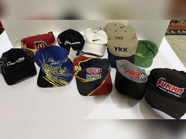 Assortment of racing themed caps, and more. See pictures for details. image