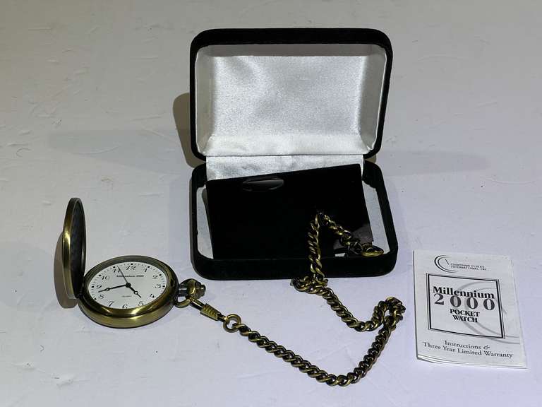 Millennium 2000 collectible pocket watch, see pictures for details. image