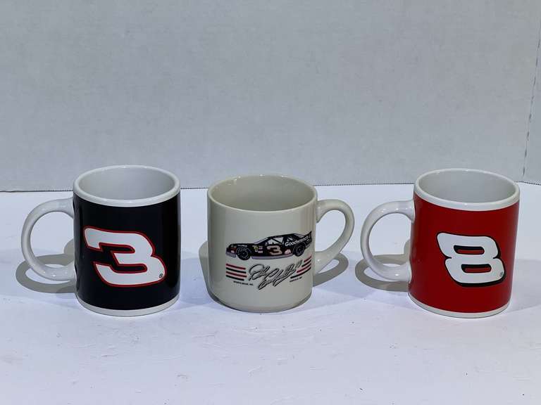 Dale Earnhardt/Dale EarnhardtJ Jr. Coffee mugs, set of three, see pictures for details. image