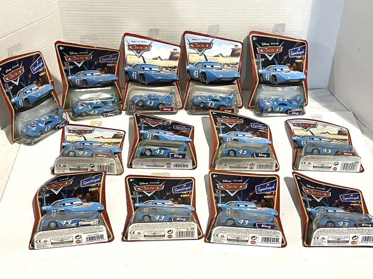 Disney Pixar cars, #43 King, still in original packaging, approximately 14 pieces, see pictures for details. image