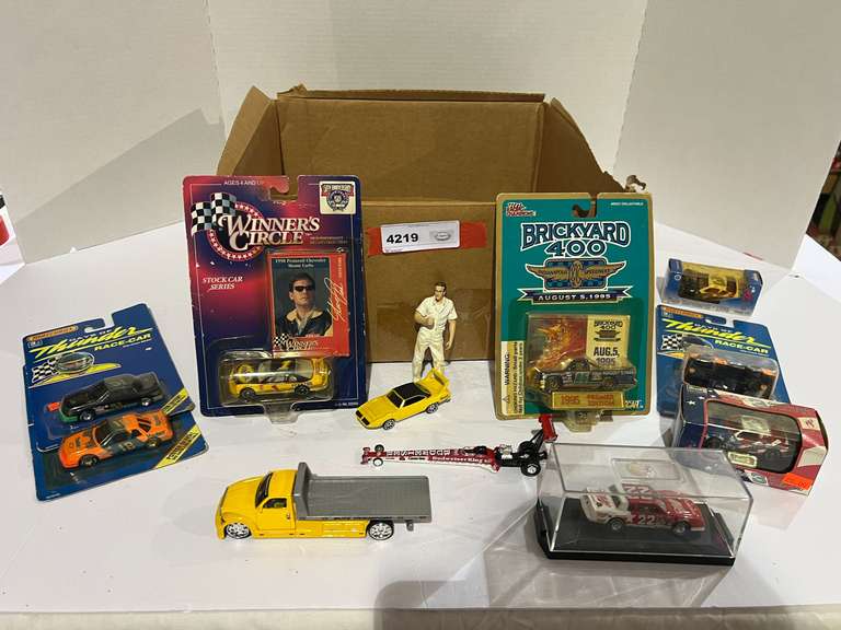 Assorted diecast stock car replica miniatures, and more, some are still in original packaging, see pictures for details. image