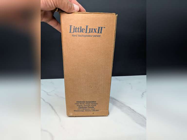 VINTAGE ELECTROLUX LITTLE LUX II HAND VAC WITH ORIGINAL BOX
