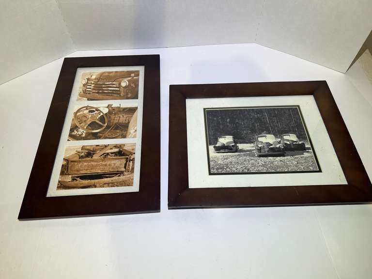 Framed and matted photographic art prints, set of two, see pictures for details. image