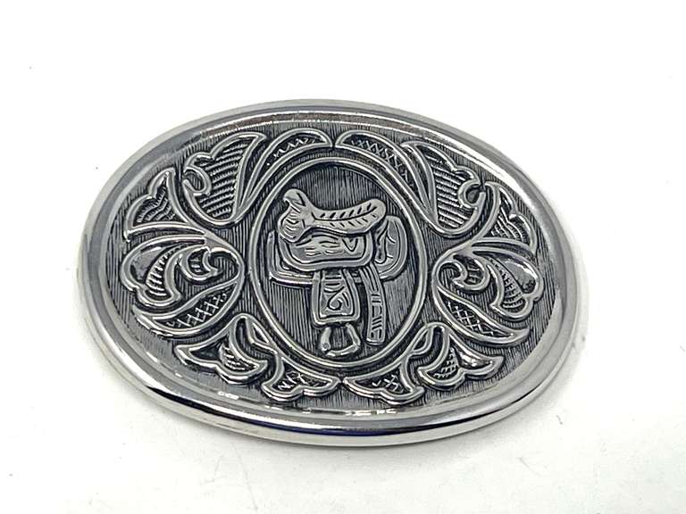 Vintage Avon western saddle belt buckle, see pictures for details. image