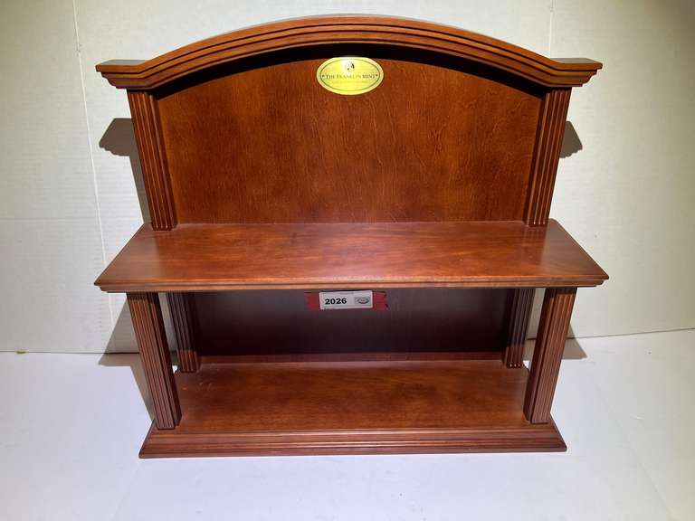 The Franklin mint collector tankard display shelf, see pictures for details. image