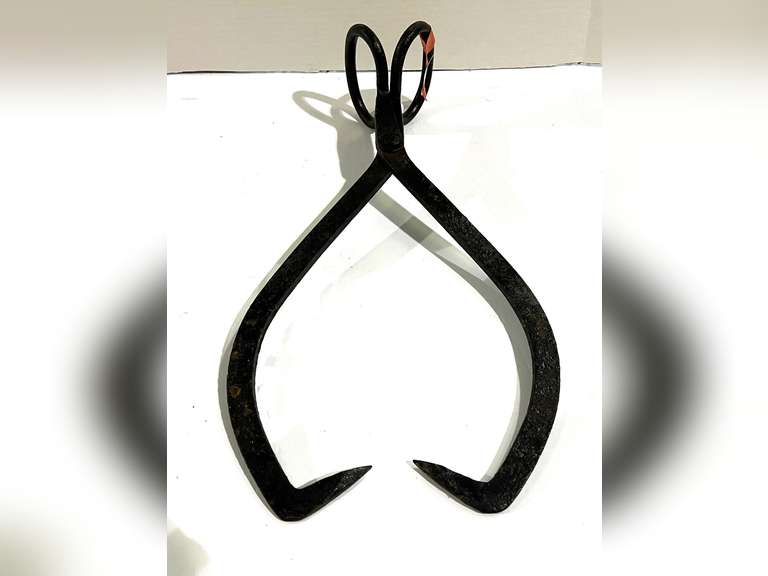 Vintage ice block tongs, see pictures for details. image