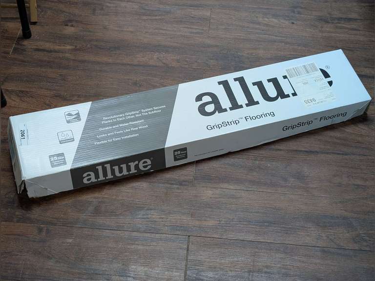 ALLURE GRIP STRIP FLOORING, 6.5 - 6" X 36" SIMULATED WOOD INTERLOCKING FLOORING PLANKS image