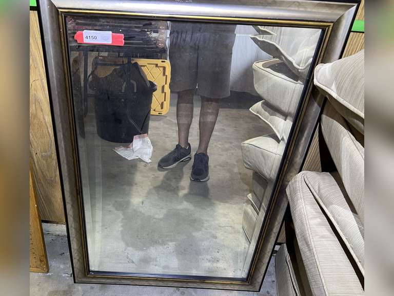 Framed occasional mirror with beveled edge, see pictures for details. image